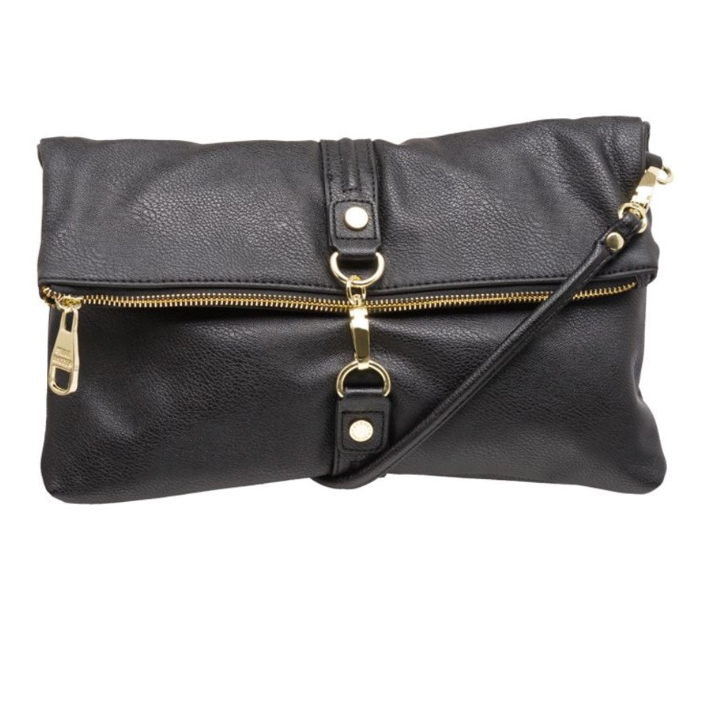 STEVE MADDEN FOLDOVER CROSSBODY LOCK BAG